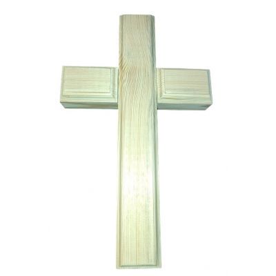 Krzyż drewniany frezowany na ściane