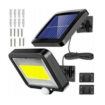 Prezent LED COB kinkiet solarny zewnętrzny